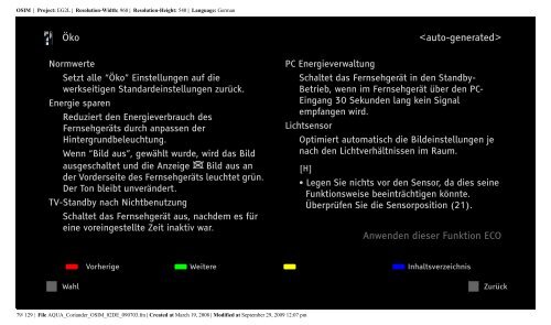 Sony KDL-52V5810 - KDL-52V5810 Consignes d&rsquo;utilisation Allemand