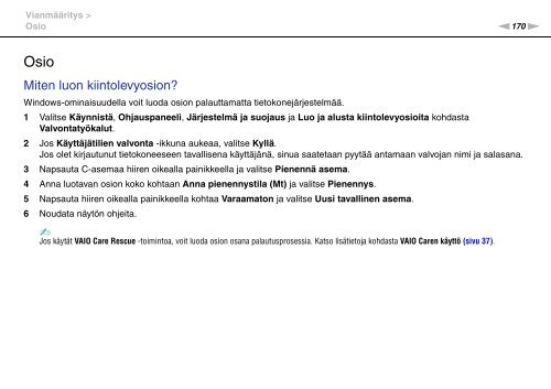 Sony VPCSB4N9E - VPCSB4N9E Consignes d&rsquo;utilisation Finlandais