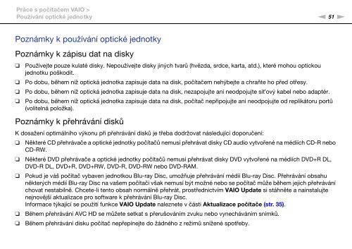 Sony VPCSB4N9E - VPCSB4N9E Mode d'emploi Tch&egrave;que