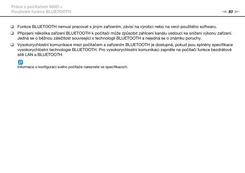 Sony VPCSB4N9E - VPCSB4N9E Mode d'emploi Tch&egrave;que