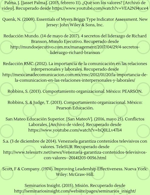 Revista Comportamiento Organizacional