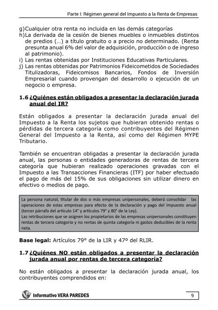 Aplicación práctica del Impuesto a la Renta de Empresas 2017