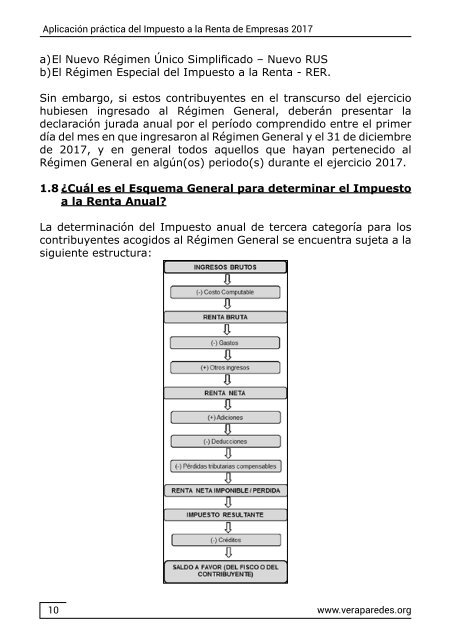 Aplicación práctica del Impuesto a la Renta de Empresas 2017