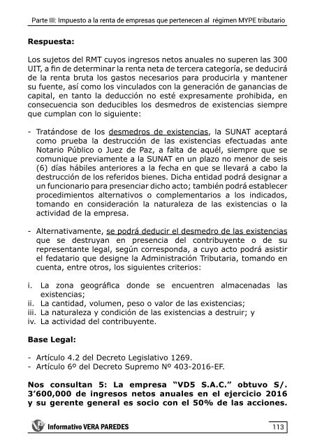 Aplicación práctica del Impuesto a la Renta de Empresas 2017