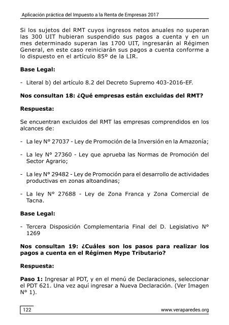 Aplicación práctica del Impuesto a la Renta de Empresas 2017