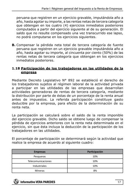 Aplicación práctica del Impuesto a la Renta de Empresas 2017