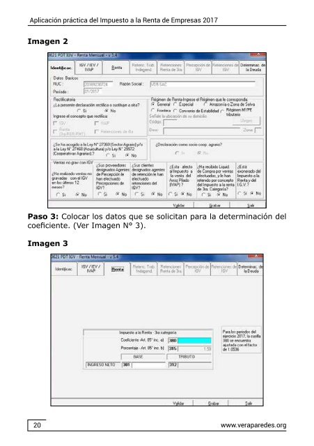 Aplicación práctica del Impuesto a la Renta de Empresas 2017