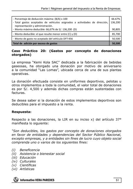 Aplicación práctica del Impuesto a la Renta de Empresas 2017