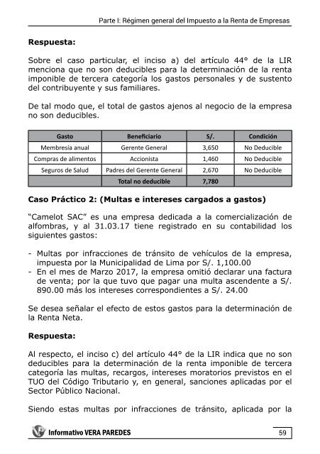 Aplicación práctica del Impuesto a la Renta de Empresas 2017