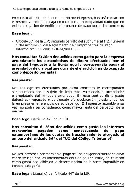 Aplicación práctica del Impuesto a la Renta de Empresas 2017