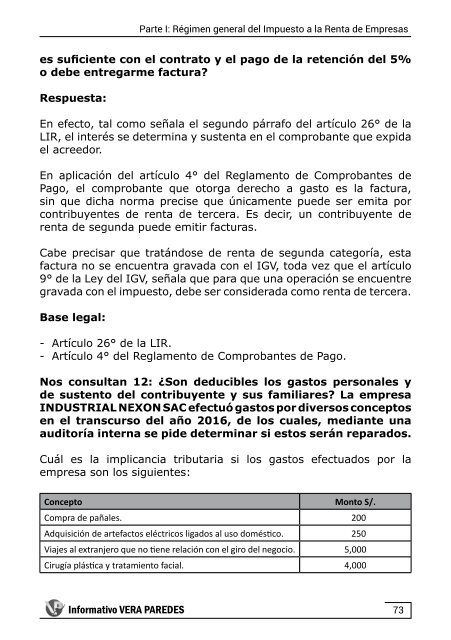 Aplicación práctica del Impuesto a la Renta de Empresas 2017