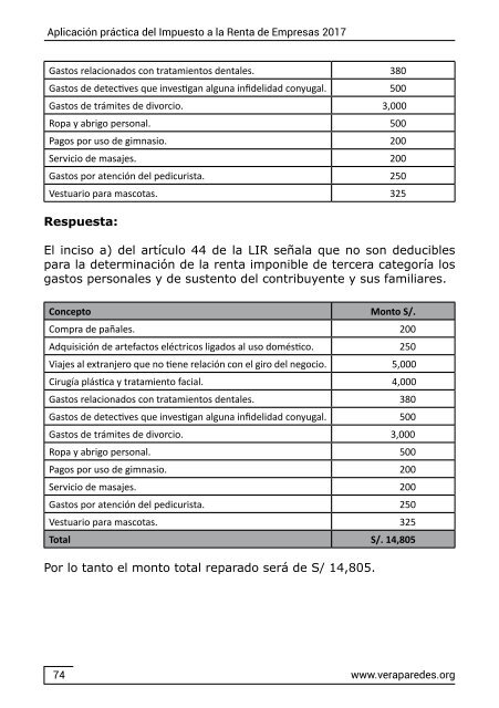 Aplicación práctica del Impuesto a la Renta de Empresas 2017