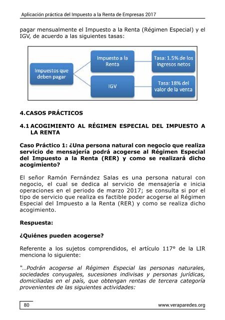 Aplicación práctica del Impuesto a la Renta de Empresas 2017