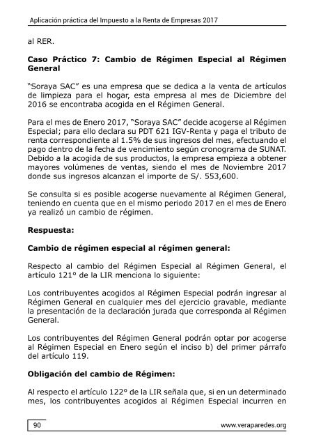 Aplicación práctica del Impuesto a la Renta de Empresas 2017