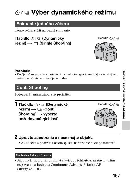 Sony SLT-A77M - SLT-A77M Consignes d&rsquo;utilisation Slovaque