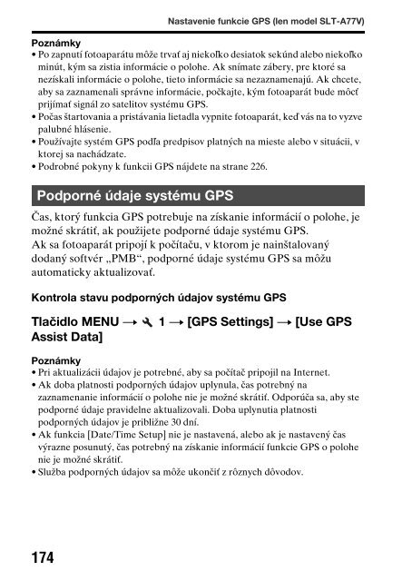 Sony SLT-A77M - SLT-A77M Consignes d&rsquo;utilisation Slovaque