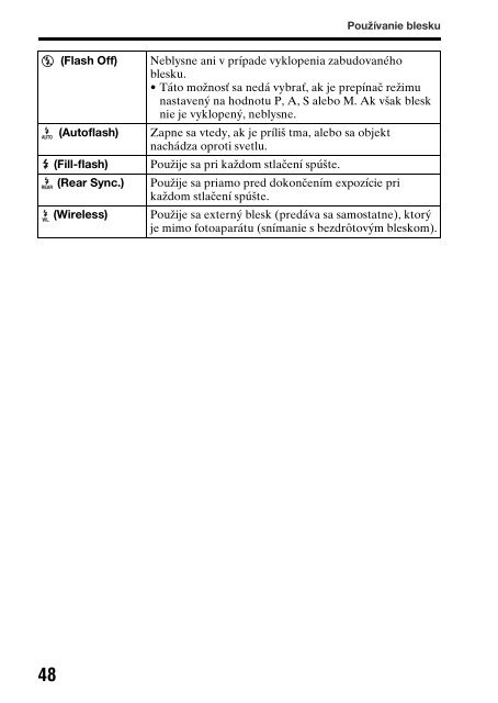 Sony SLT-A77M - SLT-A77M Consignes d&rsquo;utilisation Slovaque