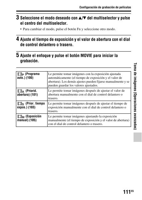 Sony SLT-A77M - SLT-A77M Consignes d&rsquo;utilisation Espagnol