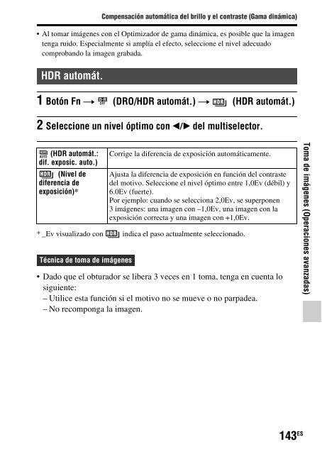 Sony SLT-A77M - SLT-A77M Consignes d&rsquo;utilisation Espagnol