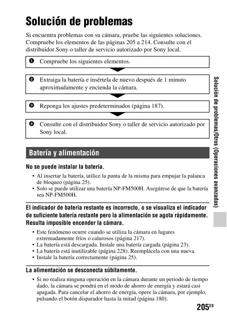 Sony SLT-A77M - SLT-A77M Consignes d&rsquo;utilisation Espagnol