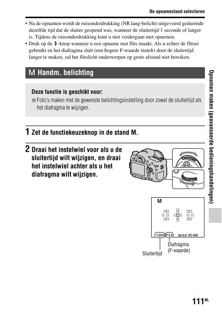 Sony SLT-A77M - SLT-A77M Consignes d&rsquo;utilisation N&eacute;erlandais