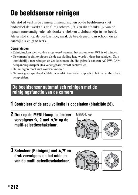 Sony SLT-A77M - SLT-A77M Consignes d&rsquo;utilisation N&eacute;erlandais