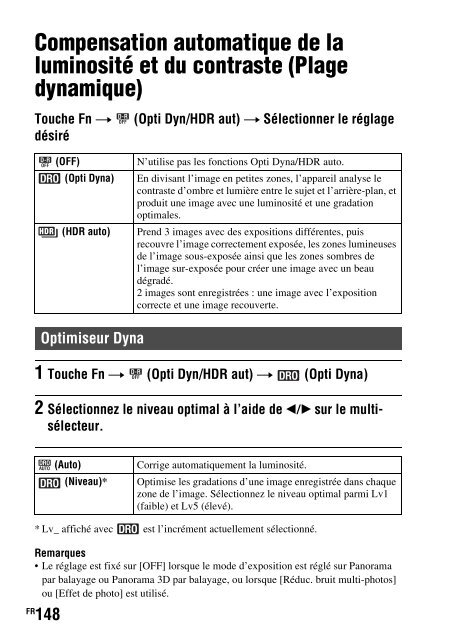 Sony SLT-A77M - SLT-A77M Consignes d&rsquo;utilisation Fran&ccedil;ais