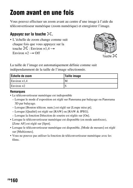 Sony SLT-A77M - SLT-A77M Consignes d&rsquo;utilisation Fran&ccedil;ais