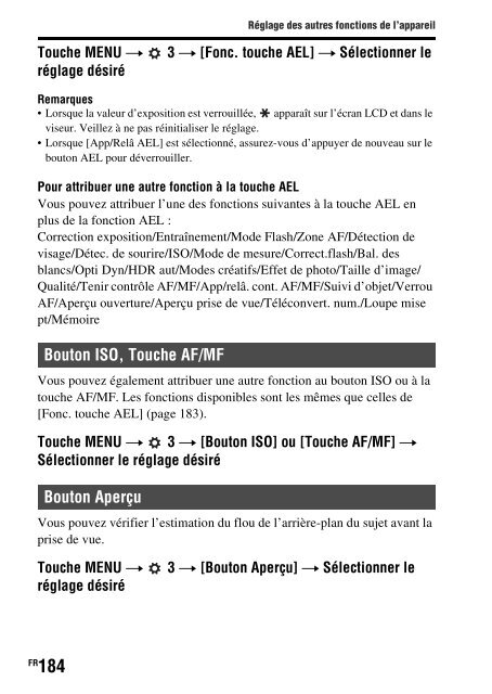 Sony SLT-A77M - SLT-A77M Consignes d&rsquo;utilisation Fran&ccedil;ais