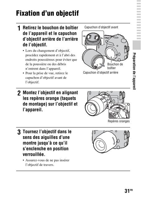 Sony SLT-A77M - SLT-A77M Consignes d&rsquo;utilisation Fran&ccedil;ais