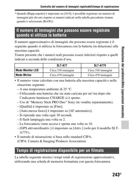 Sony SLT-A77M - SLT-A77M Consignes d&rsquo;utilisation Fran&ccedil;ais