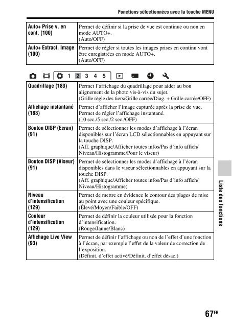 Sony SLT-A77M - SLT-A77M Consignes d&rsquo;utilisation Fran&ccedil;ais