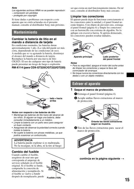 Sony CDX-GT121 - CDX-GT121 Mode d'emploi Grec