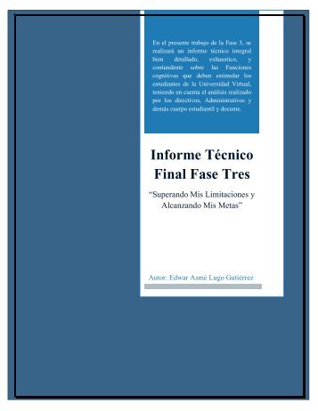 Informe Tecnico Fase Tres_Edwar Asmé Lugo Gutiérrez.