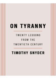 Preview On Tyranny Twenty Lessons