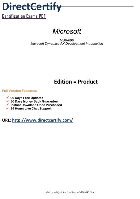 MB6-890 Exam Software 