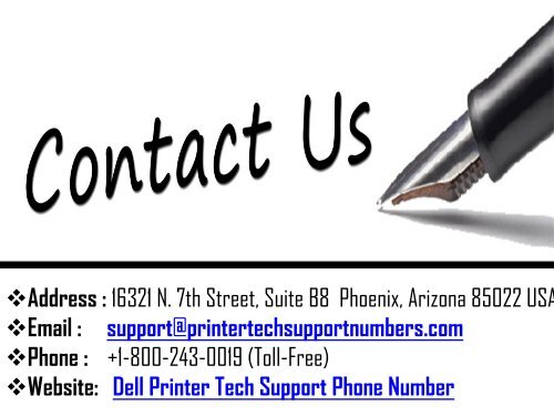 Dell Printer Technical Support Number 1855-341-4016