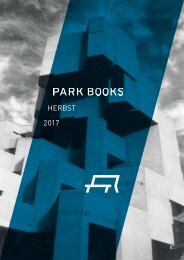 Park Books Vorschau Herbst 2017