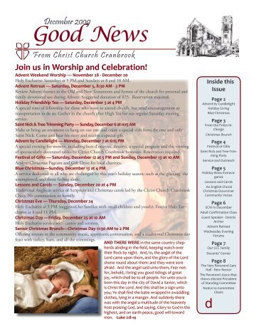 Good News - Christ Church Cranbrook