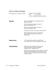 CV of Dudley S. Childress Revised June,2007 - RERC on ...