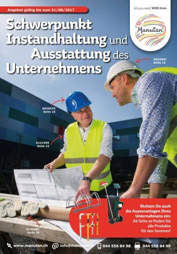 Schwerpunkt Ausstattung und Instandhaltung Ihres Unternehmens