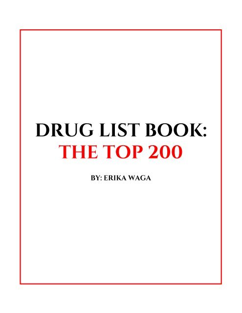drug book draft