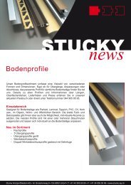 Bodenprofile - Infoblatt fuer Stucky Produkte_D