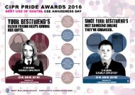 CIPR PRIDE AWARDS 2016 - BEST USE OF DIGITAL