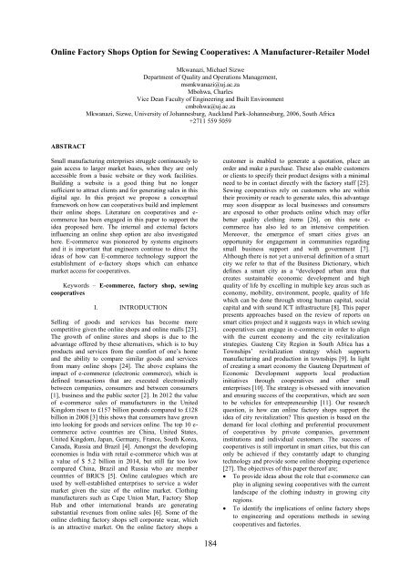 Pan-Pacific Conference XXXIV. Designing New Business Models in Developing Economies