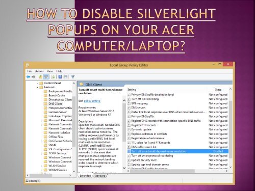 How to Disable Silverlight Popups on your Acer Computer&amp;Laptop