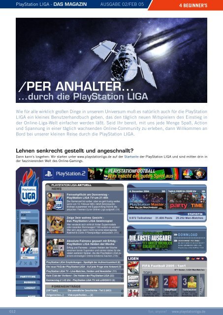 DAS MAGAZIN - PlayStation LIGA