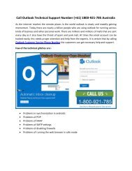 Outlook Support Phone Number 