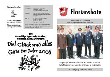 Floriansbote - Freiwillige Feuerwehr Roßdorf