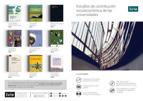 Estudios de contribución socioeconómica de las universidades